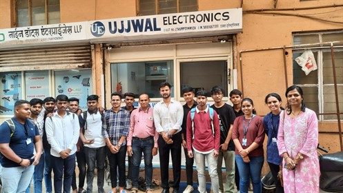 Visit to Ujwal Electronics and Nine dots Entreprises 1